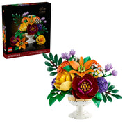 LEGO Botanicals Flower Arrangement Building Set, 14 Flowers, White Pedestal Vase, 1,161 Pieces, Ages 18+