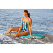 Anne Cole Classic Lingerie Maillot One-Piece Swimsuit, Barcode Stripe Multi Color, Size 10, 25MO001101