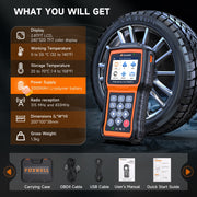 Foxwell T2000 Pro TPMS Programming Tool with Sensor Activation, Reset, Relearn, and Programming, Orange