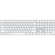 Apple MXK73LL/A Magic Keyboard with Touch ID and Numeric Keypad for Mac models With Apple Silicon (USB-C) - White Keys