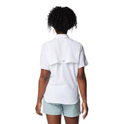 Columbia PFG Tamiami II Women's Short Sleeve Button Down Shirt, Omni-Shade UPF 40, Omni-Wick, White, Medium, 127571