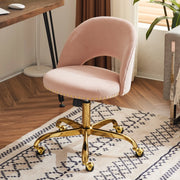 Ktaxon Adjustable Flannel Computer Task Chair, Pink