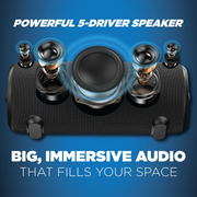 ION Hype XL Bluetooth Speaker with Lights, Black