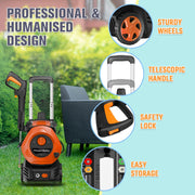 HONDMIN 4200 PSI 2.5 GPM Pressure Washer with 25ft Hose, Ergonomic Spray Wand, Complete Accessory Kit