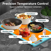 Homolt HXLB-MOMOK Large Electric Warming Tray, Graphene Nano Silicon, Adjustable Temperature with 6 Heat Settings