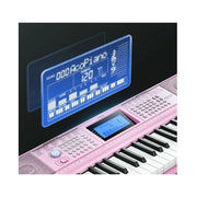 Donner DEK-610S 61 Key Piano Keyboard Electric Keyboard Bundle for Beginners, Pink
