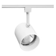 Juno Lighting R502W White Round Back Cylinder Track Lighting Head, 75 Watt, 120V, Steel Housing