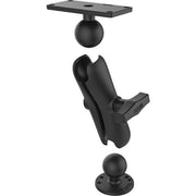 Ram Mounts RAM-202-24-202 Fish Finder Mount Fits Hummingbird Helix 7 Series 1-1/2 Inch Rubber Black Marine Grade Aluminum