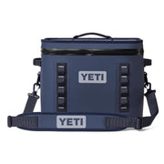 YETI Hopper Flip 18 Soft Cooler, Leakproof HydroLok Zipper, ColdCell Insulation, DryHide Shell, Classic Navy, 18-Can Capacity, 18060132138