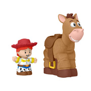 Fisher-Price Little People Toy Story Jessie and Bullseye Toddler Figure Set with Head-Bobbing Action, Multicolor, JKB08