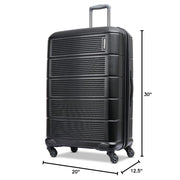 American Tourister Stratum 2.0 28-Inch Expandable Hardside Spinner Suitcase, Jet Black, 142350-1465