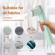 Newbealer NB316C Portable Handheld Garment Steamer, Leak-Proof Design, 15s Fast Heat-Up, 120ml Water Tank, Lightweight Travel Steamer, Mint Green