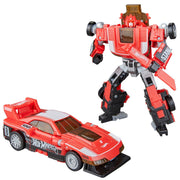 Hasbro Transformers Hot Wheels GT-Scorcher Deluxe Class 5-Inch Converting Action Figure, Red and White, G22225X0