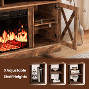 CHITOOMA Electric Fireplace TV Stand, 23