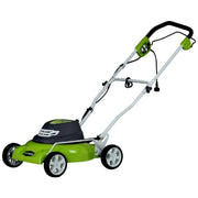 Green Works 18 in. Electric 2-in-1 Mulching Lawn Mower-GW25012