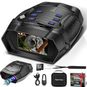 FETERVIC Z525 Pro Digital Infrared Binoculars with Camera, Bright Black