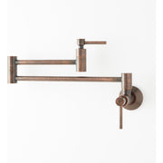 SH349721SS Modern Retractable 4.8 GPM Wall-Mounted Single Hole Pot Filler - Stainless Steel