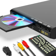 WONNIE W-1061 DVD Players for TV with HD/AV/Coaxial Output &USB Input