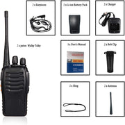 Finew Rechargeable Walkie Talkies Long Range, 2-Way Radios 6 Pack