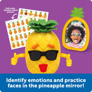 Learning Resources Big Feelings Pineapple Deluxe Set Educational Toy, Social Emotional Learning with 40+ Double-Sided Face Pieces, Emotions Poster, Mirror, Yellow, LER6375