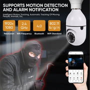 VYANLIGHT 4MP Dome Security Camera, 360 Panoramic Pan-Tilt-Zoom, 2K Full-Color Night Vision, Motion Detection Audible Alarm, 64GB SD Card, White, VL-LBSC-701