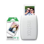 Fujifilm 600023908 instax Mini Link 3 Smartphone Wireless Printer with 10 pack Film, Clay White