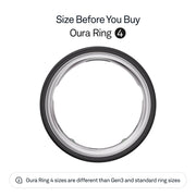 Oura Ring 4 Stealth Smart Ring, All-Titanium, Health Tracker with Smart Sensing, Water Resistant, Long Battery Life, Size 7, JZ90-54218-07
