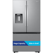 Samsung Bespoke AI 3-Door French Door Refrigerator, 31 Cu. Ft. Mega Capacity, External Water and Ice Dispenser, Stainless Steel, RF32CG5B30SR