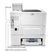 HP LaserJet Enterprise M507x Monochrome Laser Printer, Wireless, Automatic Duplex, 45 ppm, 512 MB Memory, 4.3-Inch Touchscreen