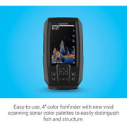 Garmin 010.02550-00 Striker Vivid 4cv, Easy-to-Use 4-inch Color Fishfinder and Sonar Transducer, Vivid Scanning Sonar Color Palettes