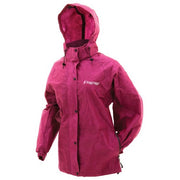 Frogg Toggs Women's Pro Action Waterproof Rain Jacket, Cherry, 2XL