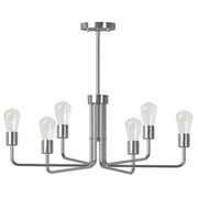 Better Homes & Gardens BHF379562031678 6 Lights Chandelier - Bulb Not Included, Satin Nickel