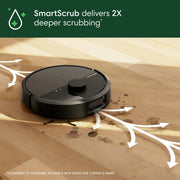 iRobot Roomba Plus 505 Combo Robot Vacuum and Mop with AutoWash Dock, DualClean Mop Pads, SmartScrub, 70x Suction, Carpet Boost, ClearView Pro LiDAR Navigation, PrecisionVision AI, Black