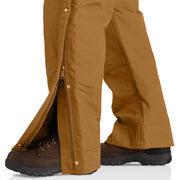 Carhartt Men's Loose Fit Firm Duck Insulated Bib Overall, Brown, XX-Large, 106672