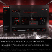 SANDISK SDSP71200TAN-000G1 Optimus 7100 2TB NVMe Internal Gaming SSD Solid State Drive, Black