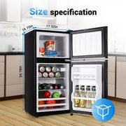 Tymyp FLS-80-BLACK Refrigerator, Black