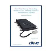 Drive Medical Med-Aire Melody Alternating Pressure Low Air Loss Mattress Replacement System, Navy Blue, 8 in Thickness, Twin-XL, 14026