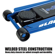 Black Jack 2 Ton Rapid Pump Floor Jack, Dual Piston Hydraulic System, Steel Construction, Blue, TZ820013TW