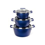 Granitestone Nesting Aluminum Dishwasher Safe Non-Stick Stockpot - BLUE ONE SIZE