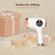 DaPlug Flashes Hair Remover Device for Armpits Legs Arms Bikini Line, White