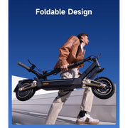 Navee ST3 Pro Electric Scooter, 1350W Motor, 46.6-Mile Range, 25 MPH Max Speed, Dual Damping Suspension, Foldable, Black