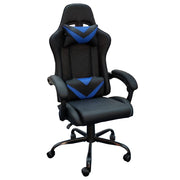 Ace Bayou X Rocker Octane Racing Gaming Chair with Reversible Red and Blue Faux Leather Cushions, Ergonomic Design, Height Adjustable Seat, Padded Armrests, Black