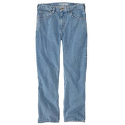 Carhartt Men's Relaxed Straight Jeans, Midweight Denim, Cove, W34 x L30, Five-Pocket Design, 105119-H83