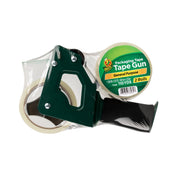 Duck Brand General Purpose Packing Tape Gun with Foam Handle, Clear 1.88 in x 55 yd, 2 Rolls 287239