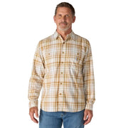 Carhartt Men's Rugged Flex Relaxed Fit Lightweight Long-Sleeve Plaid Shirt, Dark Bronzed Green, 2XL, 107014