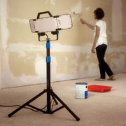 HART FSI 90-1074 LED 3-Head Adjustable Plug-in Work Light with Tripod, 7000 Lumens
