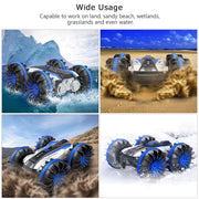 Vbiger Blue RC Car 1:16 Scale for Kids 2.4 GHz 4WD off Road Monster Truck for 5-12 Year Old Boys