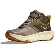 HOKA Transport Hike GTX Men's Running Shoes, Waterproof GORE-TEX, Vibram Megagrip Outsole, Reflective Details, Light Roast/Eggshell, 10 Medium, 1172912-LSH