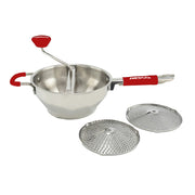 NESCO SSFM-1QT-2 Stainless Steel Food Mill, 32 oz Capacity, Three Interchangeable Grinding Discs