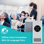 Enence PRO Language Translator Device with Real-Time Voice Translation, AI-Powered, Supports 60+ Languages, Lightweight, 8-Hour Battery